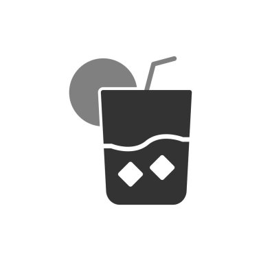 Limonata simge vektör resimleme arkaplanı 