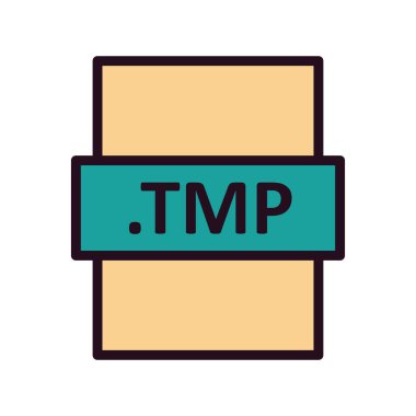 dosya biçimi simgesi, vektör illüstrasyonu