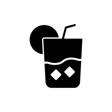 Limonata simge vektör resimleme arkaplanı 