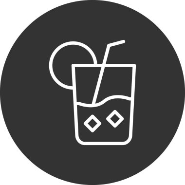 Limonata simge vektör resimleme arkaplanı 