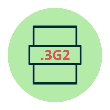 dosya biçimi simgesi, vektör illüstrasyonu