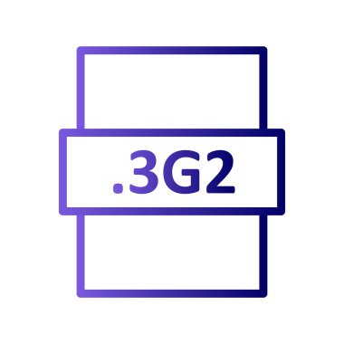 dosya biçimi simgesi, vektör illüstrasyonu