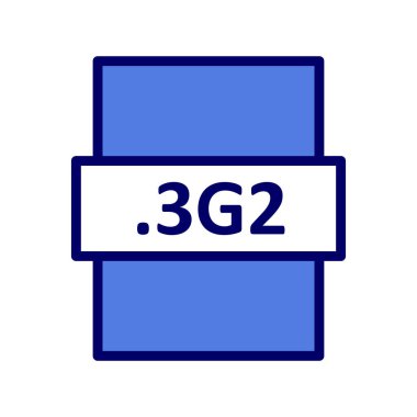 dosya biçimi simgesi, vektör illüstrasyonu