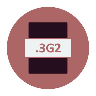 dosya biçimi simgesi, vektör illüstrasyonu