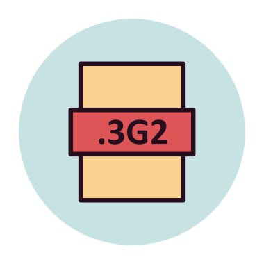 dosya biçimi simgesi, vektör illüstrasyonu