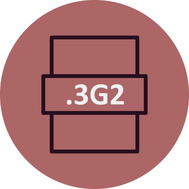 dosya biçimi simgesi, vektör illüstrasyonu