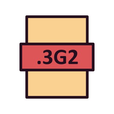 dosya biçimi simgesi, vektör illüstrasyonu