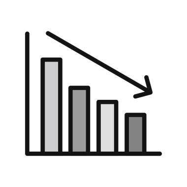 Grafik web simgesinin vektör illüstrasyonu 
