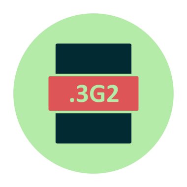 dosya biçimi simgesi, vektör illüstrasyonu