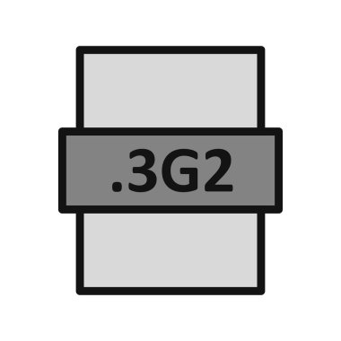 dosya biçimi simgesi, vektör illüstrasyonu