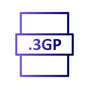 dosya biçimi simgesi, vektör illüstrasyonu