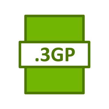 dosya biçimi simgesi, vektör illüstrasyonu