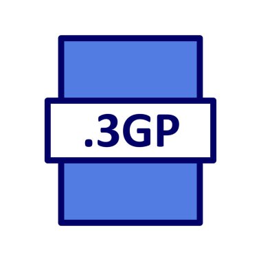 dosya biçimi simgesi, vektör illüstrasyonu