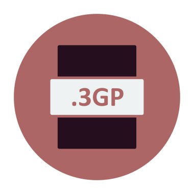 dosya biçimi simgesi, vektör illüstrasyonu