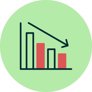 Grafik web simgesinin vektör illüstrasyonu 