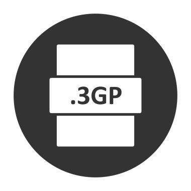 dosya biçimi simgesi, vektör illüstrasyonu