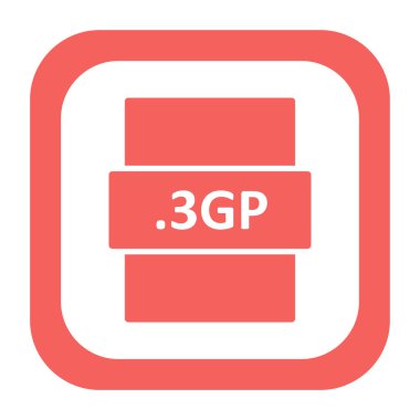 dosya biçimi simgesi, vektör illüstrasyonu