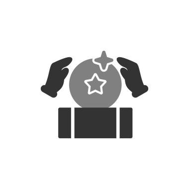  Sihirli Top simgesi vektör resimleme arkaplanı 