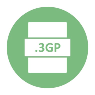 dosya biçimi simgesi, vektör illüstrasyonu