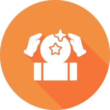  Sihirli Top simgesi vektör resimleme arkaplanı 