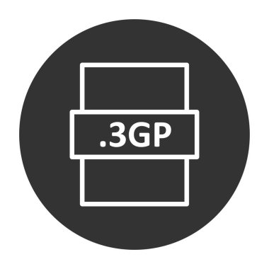 dosya biçimi simgesi, vektör illüstrasyonu