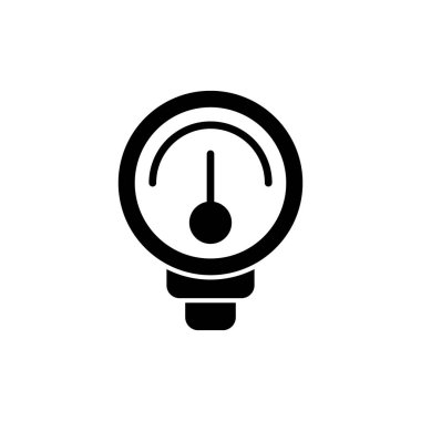 Bir manometre simgesinin vektör illüstrasyonu