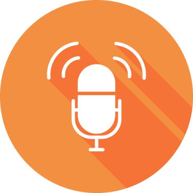 mikrofon simgesi vektör resimleme arkaplanı 