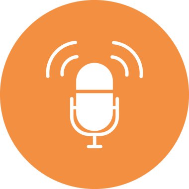 mikrofon simgesi vektör resimleme arkaplanı 