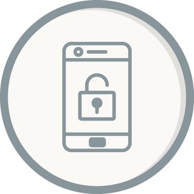 Cep telefonu simgesi, vektör illüstrasyonu 