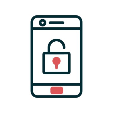 Cep telefonu simgesi, vektör illüstrasyonu 
