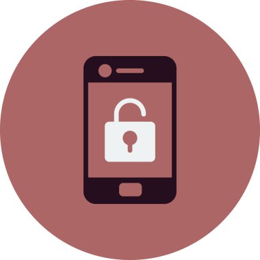 Cep telefonu simgesi, vektör illüstrasyonu 