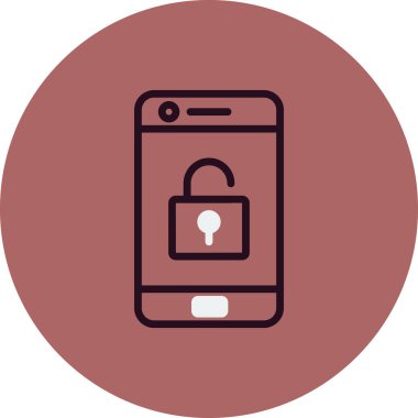 Cep telefonu simgesi, vektör illüstrasyonu 