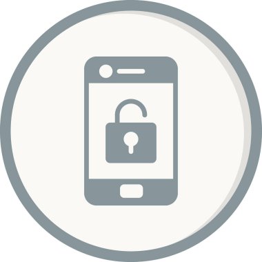 Cep telefonu simgesi, vektör illüstrasyonu 