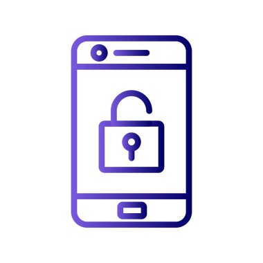 Cep telefonu simgesi, vektör illüstrasyonu 