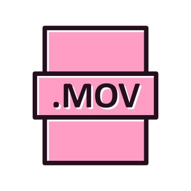 dosya biçimi simgesi, vektör illüstrasyonu