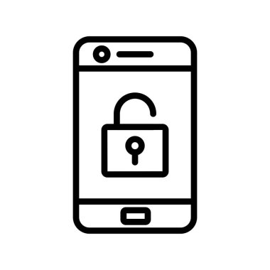 cep telefonu simgesi, vektör illüstrasyonu 