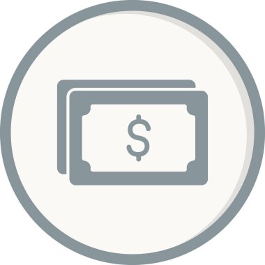 Dolar gagası ikon vektör illüstrasyonu 