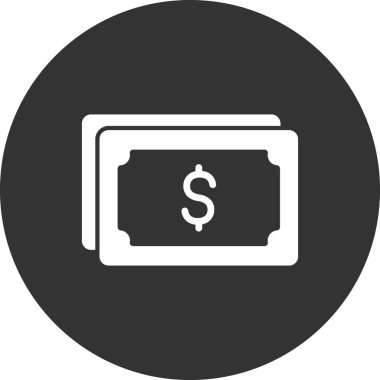 Dolar gagası ikon vektör illüstrasyonu 