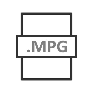 dosya biçimi simgesi, vektör illüstrasyonu