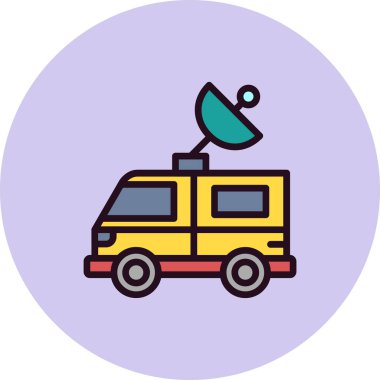 Haber Van simgesinin vektör illüstrasyonu