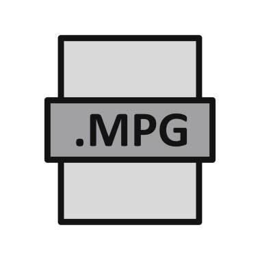 dosya biçimi simgesi, vektör illüstrasyonu