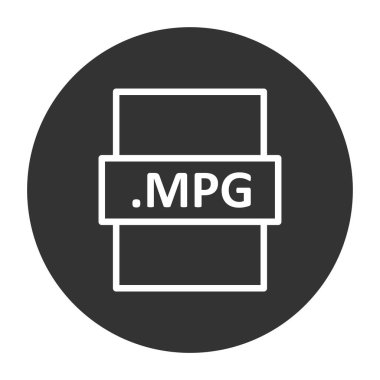 dosya biçimi simgesi, vektör illüstrasyonu