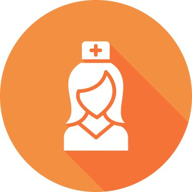 hemşire vektör çizgisi resimleme 