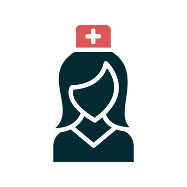 hemşire vektör çizgisi resimleme 