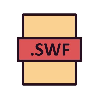 dosya biçimi simgesi, vektör illüstrasyonu