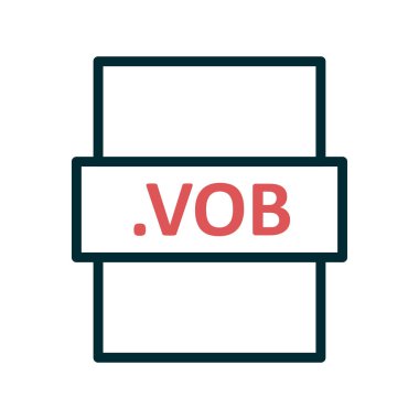 dosya biçimi simgesi, vektör illüstrasyonu