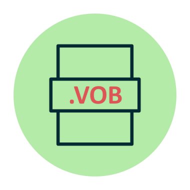 dosya biçimi simgesi, vektör illüstrasyonu