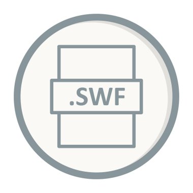 dosya biçimi simgesi, vektör illüstrasyonu