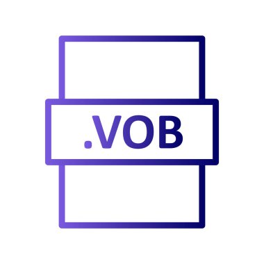 dosya biçimi simgesi, vektör illüstrasyonu