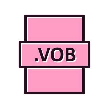 dosya biçimi simgesi, vektör illüstrasyonu